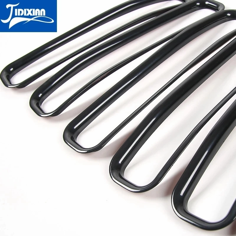 JIDIXIAN Car Grills Mesh Front Insert Grille Decoration Cover Trim Jeep Wrangler TJ 1997-2006 Car Exterior Accessories Front Grille Front Grille Trim Strips