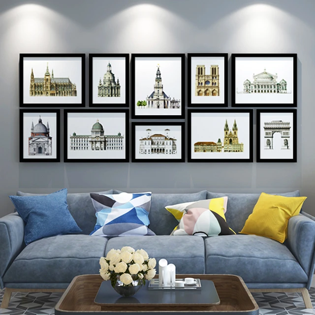 10 Pcs cornici classiche cornice per foto da parete famiglia per foto per  mettere foto Display soggiorno camera da letto decorazione della parete -  AliExpress