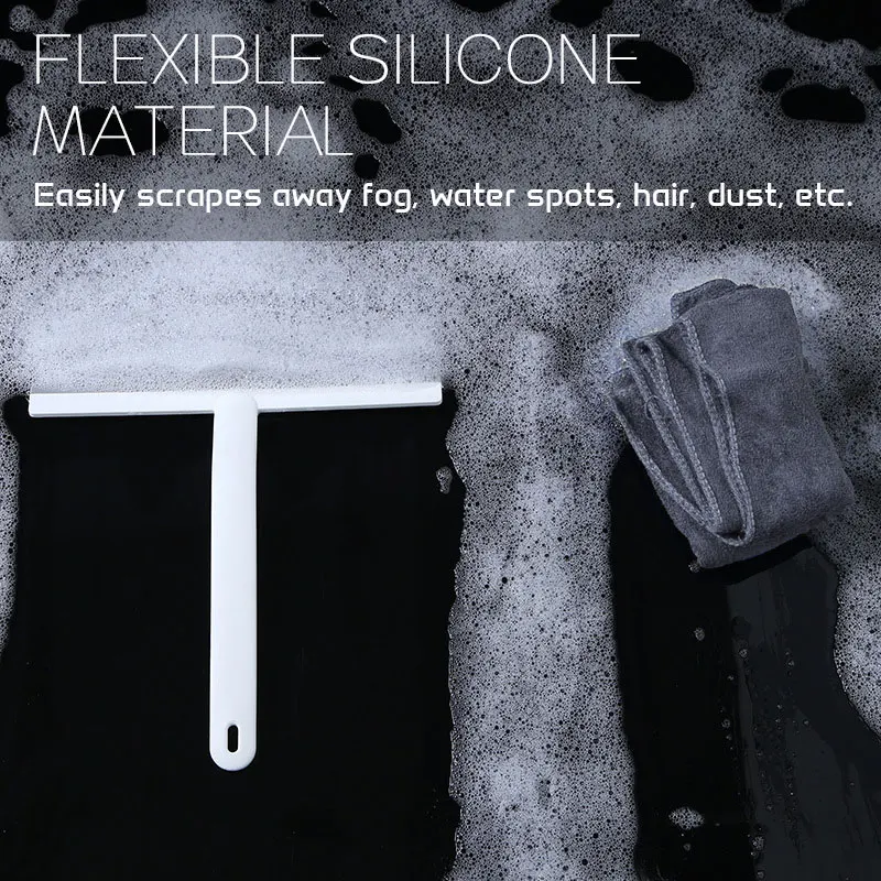 Silicone Scraper Washing Wiper Glass Clean Floor Window Cleaning Supplies Household Cleaning Tools 2