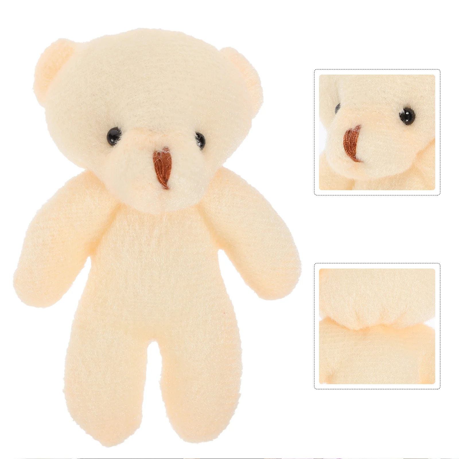 

Little Bear Toys Stuffed Tiny Bear Soft Tiny Bear DIY Mini Bear Decorations Cute Mini Bears Naked Bear Dolls Pendant Dolls