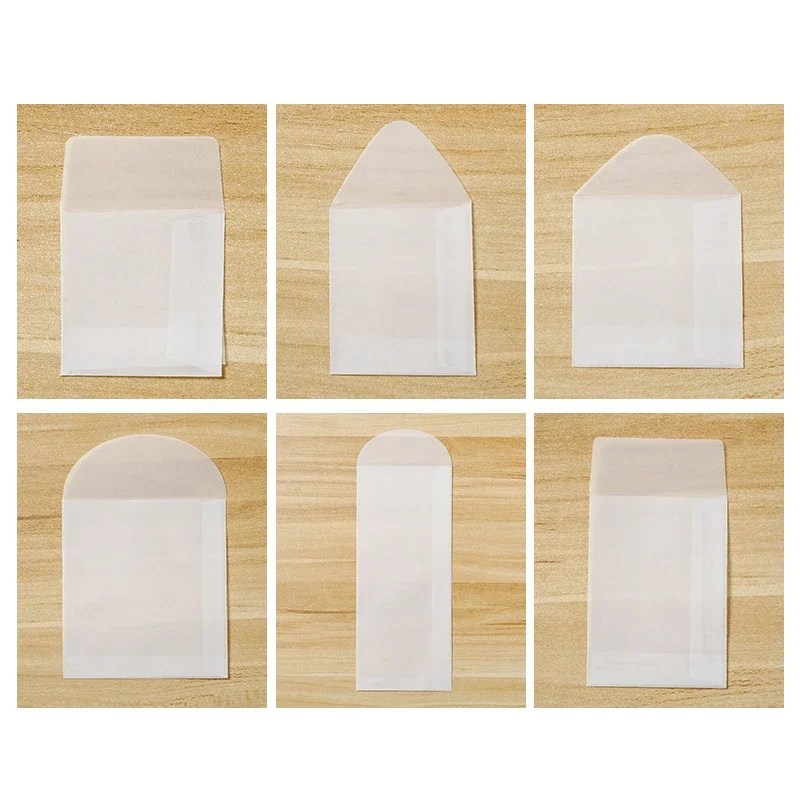 50pcs/lot Translucent Jewelry Storage Bag for Card Earring Necklace Bracelet Gift Packaging Bags Mini Envelopes More Size mini envelopes,packing pouches