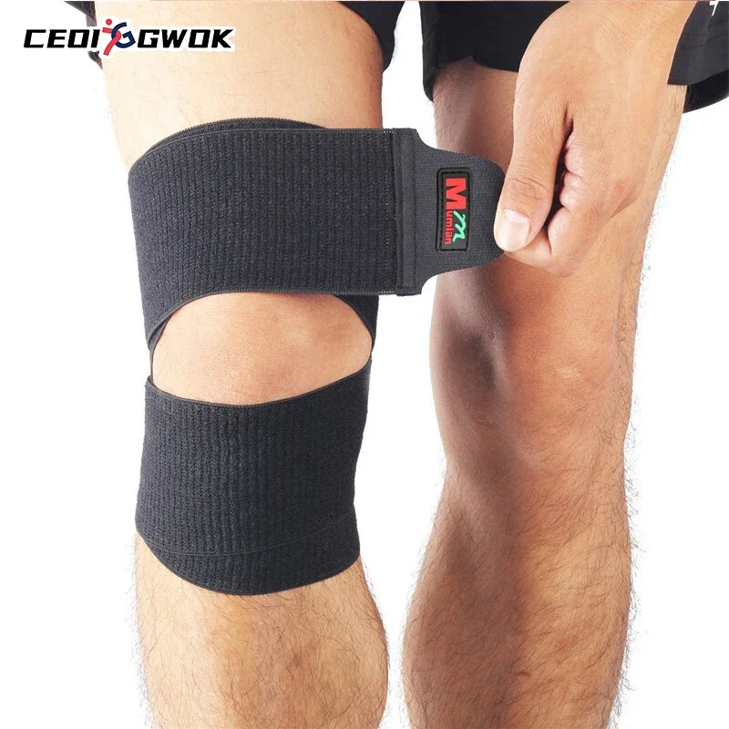 

CEOI GWOK 1PCS Black Knee Pad Support Breathable Adjustable Knee Support Brace for Sports Injuries Arthritis Relief Joint Pain