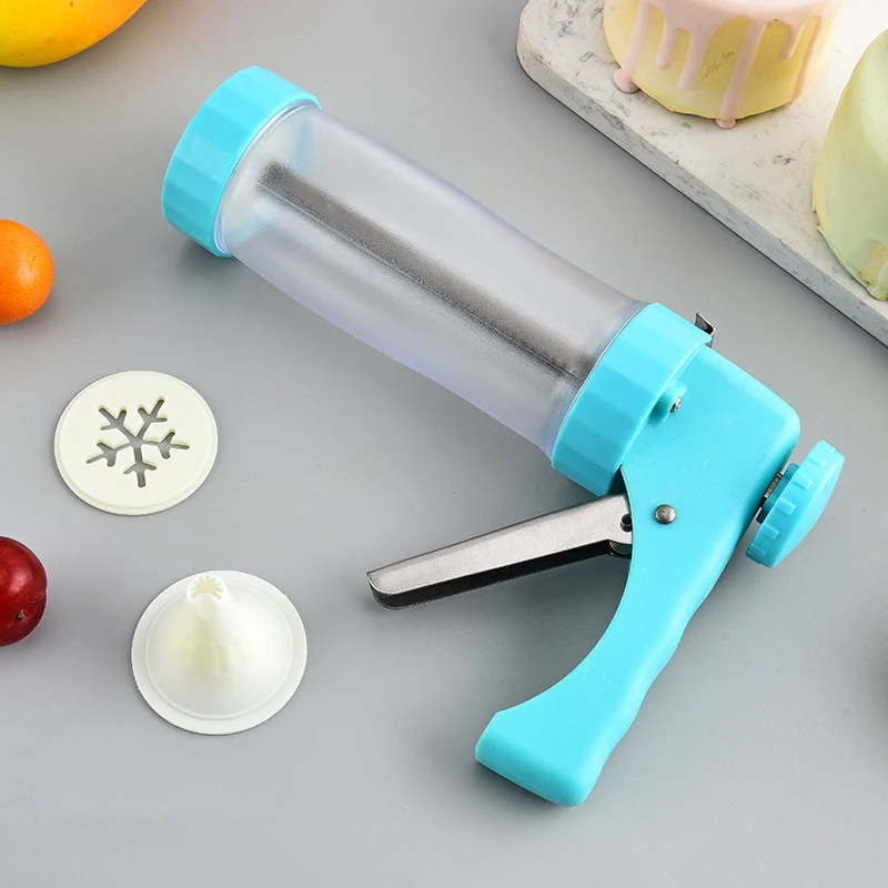 23Pcs Set Cake Cream Press Maker Plastic Cookie Press Icing Decorator Biscuit Maker Pastry Piping Nozzle Kitchen Baking Tools