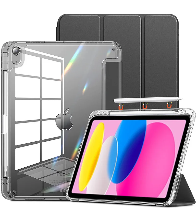 Magnetic Flip Case with Pencil Holder and Auto Wake/Sleep