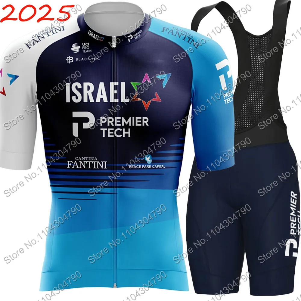 Team Israel Cycling Jersey Short Sleeve Set Men IPT Cycling Clothing Summer Road Bike Shirts Suit Bicycle Bib Shorts MTB