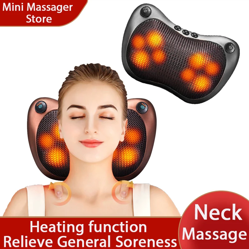 Neck Massager Pillow with Massage Balls for Pain Relief