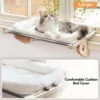 2894-46dfe6.jpg Solid Wood Climbing Balcony Sunbathing Bed Cat Wooden Hammock Hanging Frame