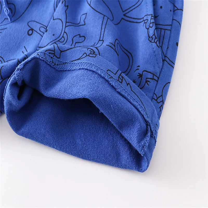 Jumping Meters Summer Children's Shorts Monkeys Print Hot Selling Drawstring Kids Trousers Pants Animals Pants