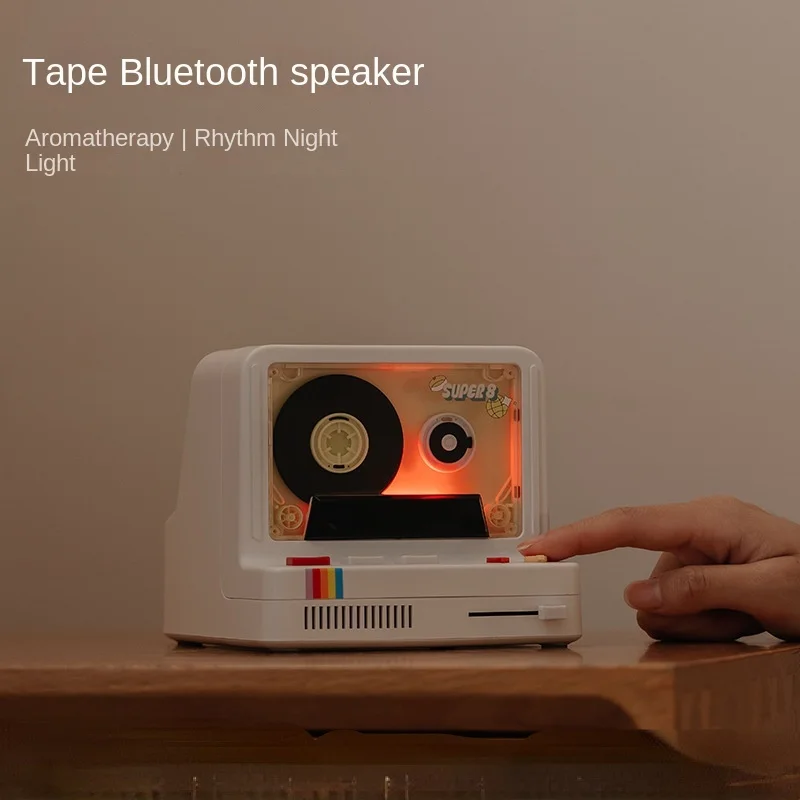 

Tape drive wireless Bluetooth speaker multi-function retro rhythm subwoofer outdoor camping fragrance small stereo