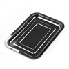 Stainless Steel Baking Tray Rectangle Baking Sheet Pan Non-stick Chips Basket Baking Dish For Toaster Oven Cookie Baking 3
