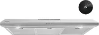 Range Hood 36 inch with Ducted/Ductless Convertible, Slim Kitchen Stove Vent Hood, LED Light, 3 Speed Exhaust Fan 1