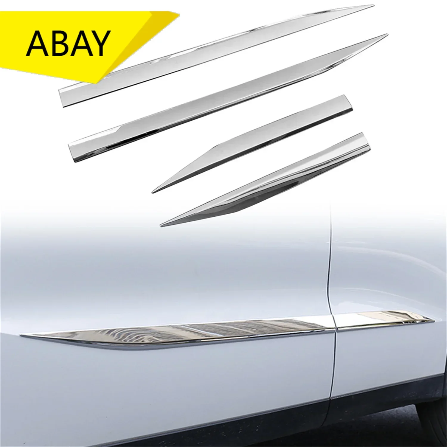 Mitsubishi Outlander 2022-2024 Chrome Exterior Door Trim 4-Piece ABS