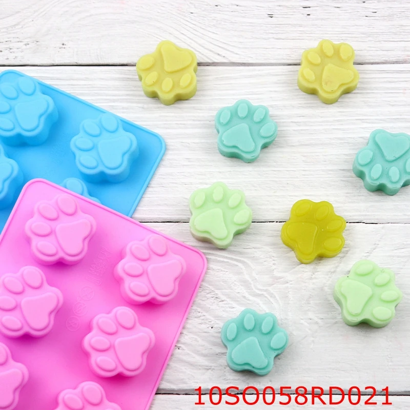 

20 шт./лот ReadStar 10SO058RD021 Кошачий коготь мыло ручной работы силиконовые формы 10 кабельных выпечки формы «сделай сам» Торт Шоколад Мыло Форма
