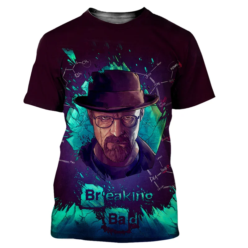 

Breaking Bad Men/Women New Fashion Cool 3D Printed Summer Casual Style T Shirt Streetwear Loose Fashion O-neck Short Sleeve Tops