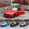 KiNSMART Toy Car Model 1/34 BMW Z4 M40i Roadster Convertible Alloy Diecast Miniature Vehicle Collection Gift For Children Boy 1