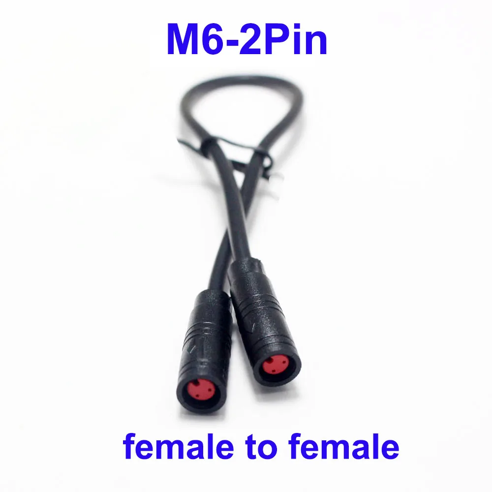 Waterproof 6-Pin Electric Connector Plug for Scooters - Male/Female Signal Sensor Cable