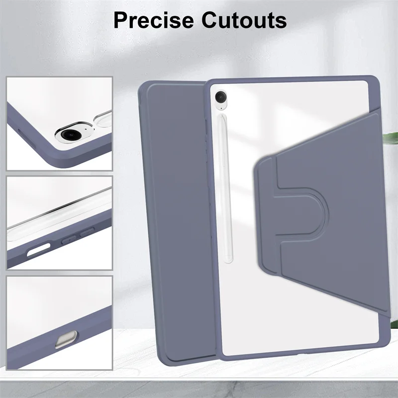 360° Rotating Tablet Case with Pen Holder for Enhanced Protection and Convenience