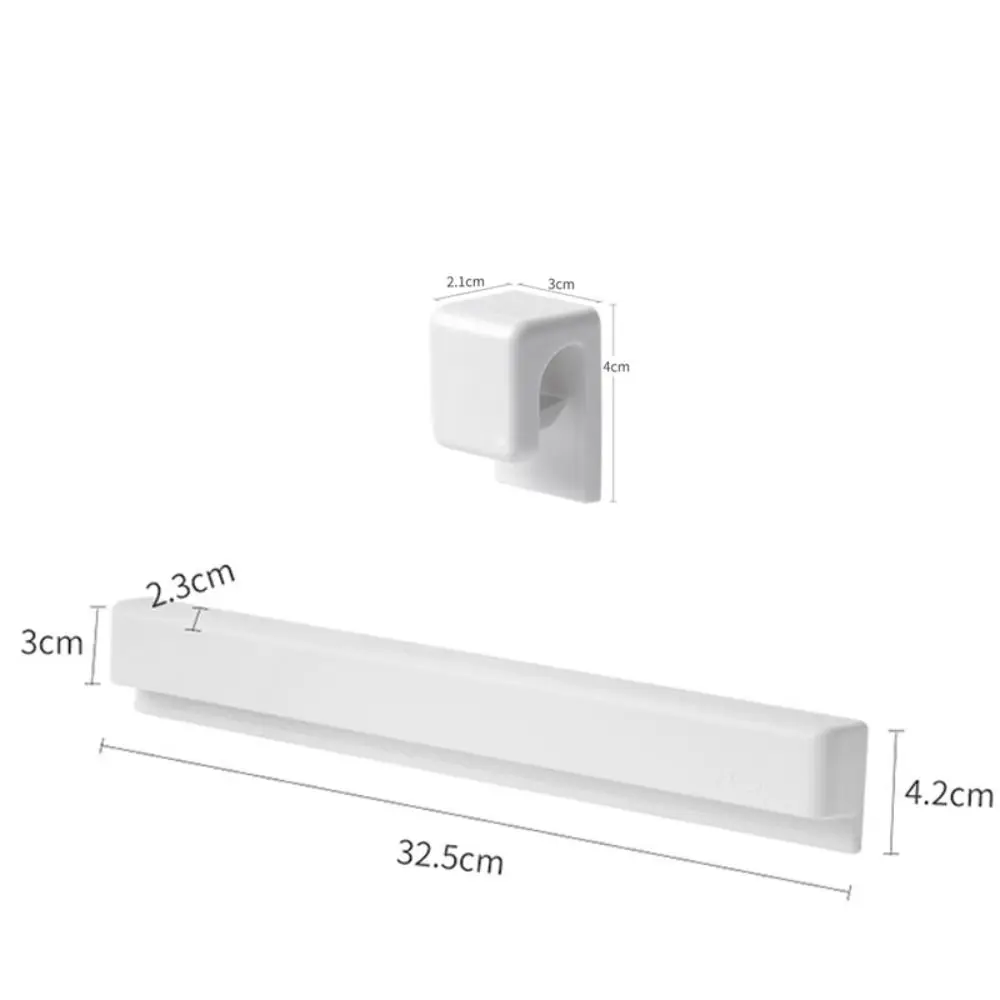 Wall Mounted Toothpaste Holder Sturdy Adhesive Space-Saving Storage Rack No Drilling Multi-function Wall Organizer Kitchen
