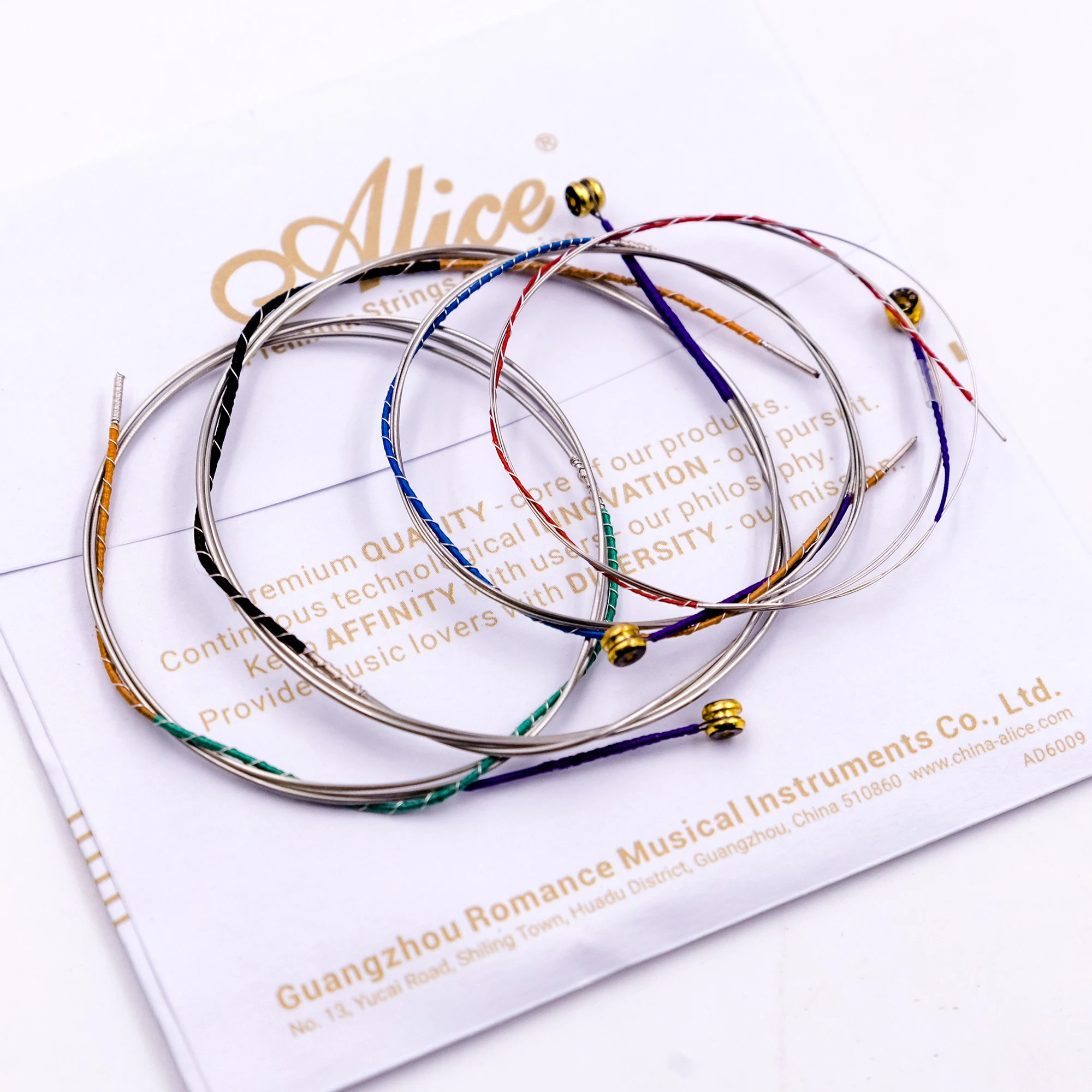 Alice A903 viola Strings Steel core alloy German-silver twining strings, A-D-G-C viola String ,viola Parts Accessories