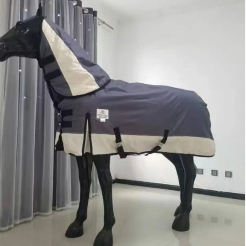 مستلزمات خيل New Winter Horsecloth Thickened Fleece-Lined Large Cold-Proof Horse Rug