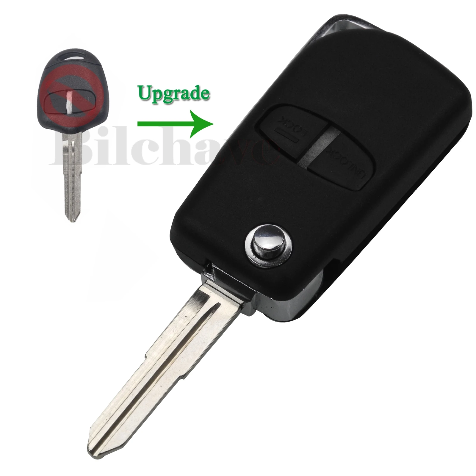 MITSUBISHI ASX GRANDIS PAJERO SPORT OUTLANDER Bilchave Modified Flip Folding Key Shell 2/3 Buttons Fob Key CaseReplcement