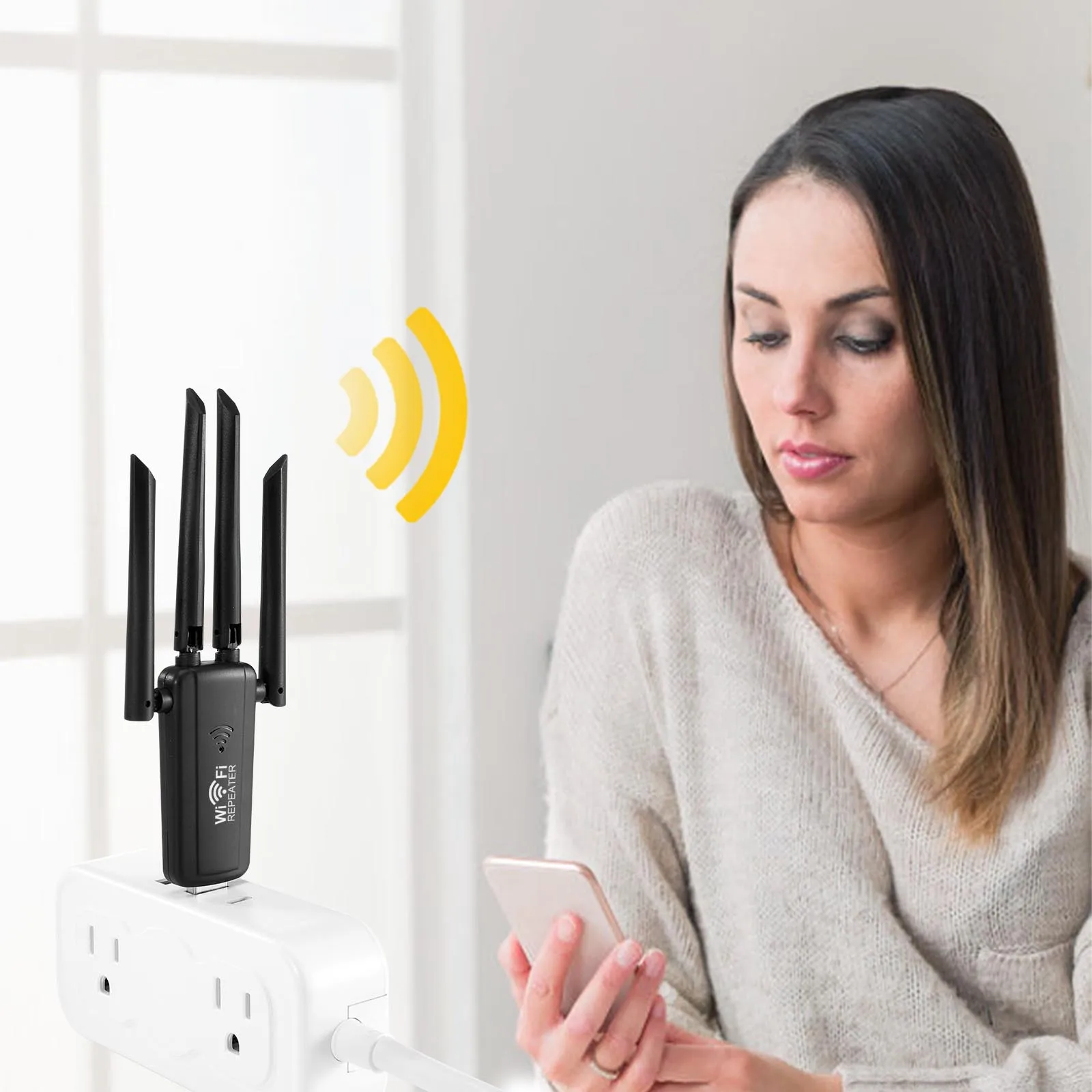2.4G 300Mbps USB Wireless WiFi Repeater WiFi Signal Amplifier Long Range Wi-Fi Repeater Extender For Home Network Extension