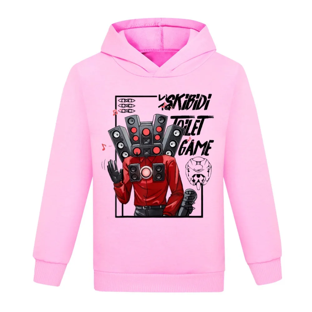 Kids Game Skibidi Toilet Hoodie Boys Game SpeakerMan Camcorder Man TvMan Cosplay Costume Children Clothing Baby Girsl Sweatshirt