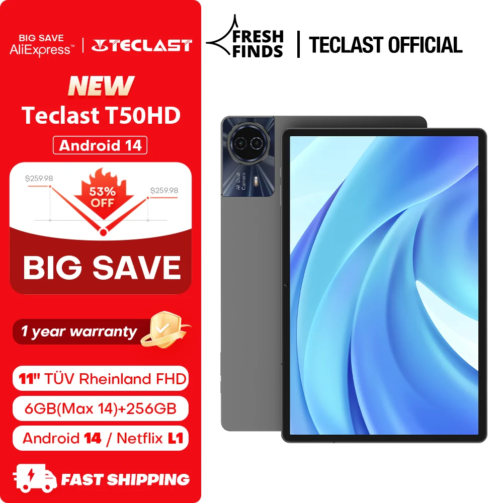 World Premiere】 Teclast T50HD Android 14 Tablet 11