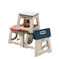 Hot Adult Children Portable Folding Stool Thickened Plastic Saddle Chair for Outdoor Activities and Fishing Gifts Party Favors 2
