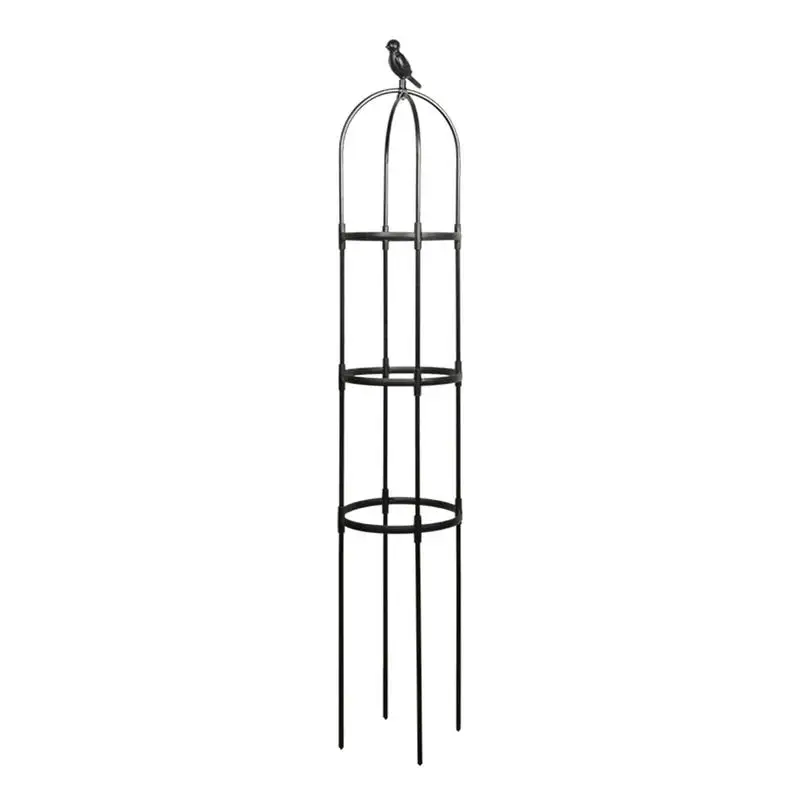 

Resin DIY Garden Trellis Obelisk Plant Steel Frame For Climbing Plant Thickened Durable Stand