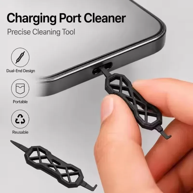 Precision 3D Printed Charging Port Cleaner – Compact Electronic Cleaning Tool