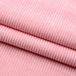 Corduroy Fabric Solid Color Stripe - 50x150cm for Sewing & Home Textiles (Light Pink)