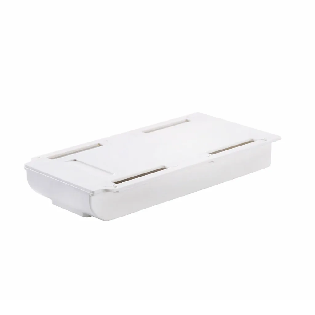 

Desk Pencil Drawer Organizer Self-Adhesive Drawer Pencil Tray Drawer Organizer for Office School Home Desk White S