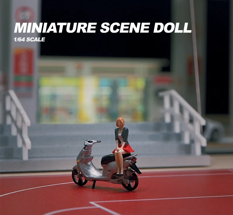 

1: 64 кукла, сидящая красавица ручной работы Scoote, цветная фигурка для Диона