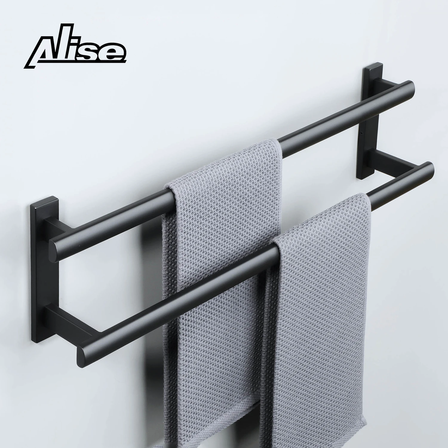 Towel Rack Towel Holder Double Wall Mounted 40/60cm for Bathroom Kitchen 304 Stainless Steel Bathroom Accessories