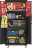 Metal Garage Storage Cabinet, Tall Garage Cabinets with 5 Adjustable Shelves, Steel Tool Storage Cabinet with Wheels,Lockable He 1