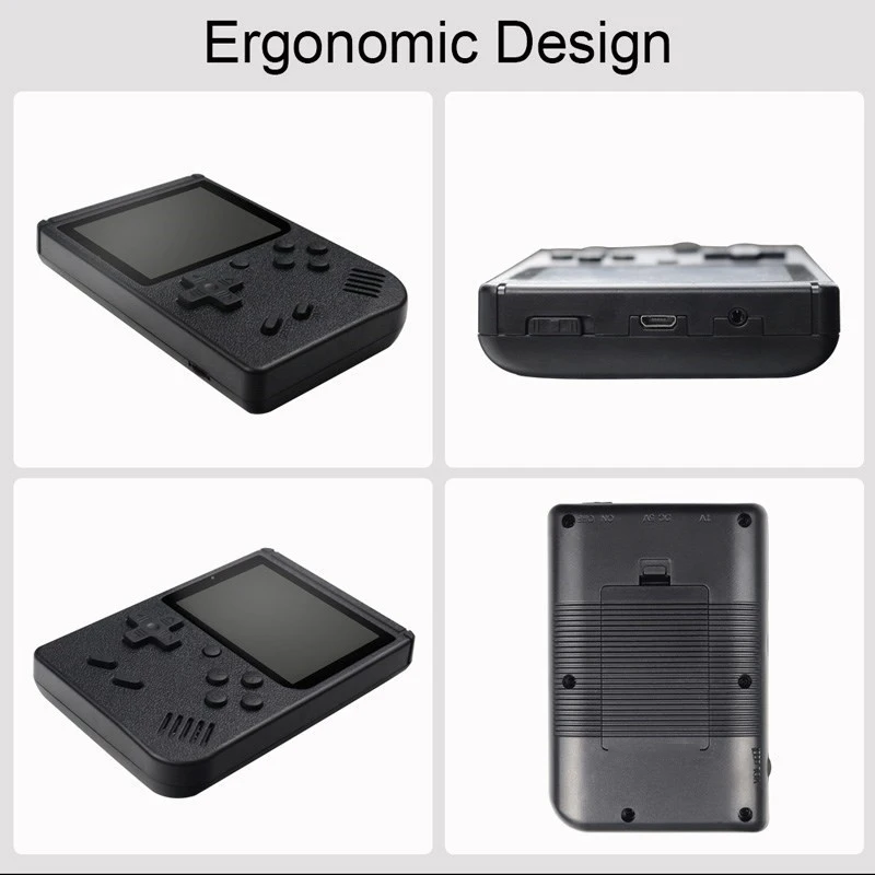 mini portátil retro consola de jogos de vídeo polegada lcd cor caçoa jogador do jogo jogos para presente do natal do miúdo