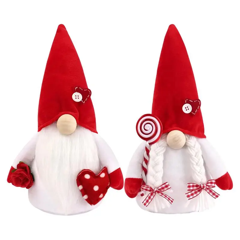 

Faceless Gnome Plush Doll Decorative Valentines Day Dolls Elf Gnomes Adorable Forest Old Man Face Less Plushies figurines