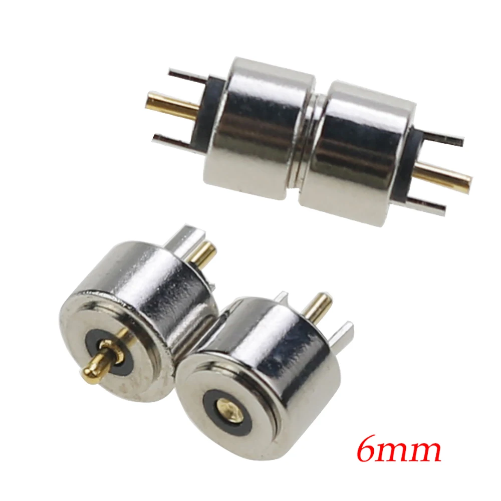 1P Runde 2A12V Hohe Strom Magnet Saug Frühling Pogo Pin Stecker Männliche Und Weibliche Sonde DC Power Lade Magnetische stecker – Detail 2