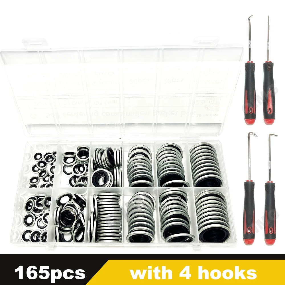165pcs with hooks