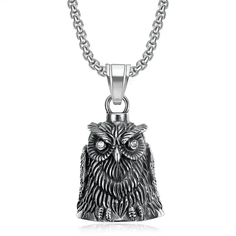 Lion King Pendant and Keychain with Uniquely Carved Bell - Retro Design
