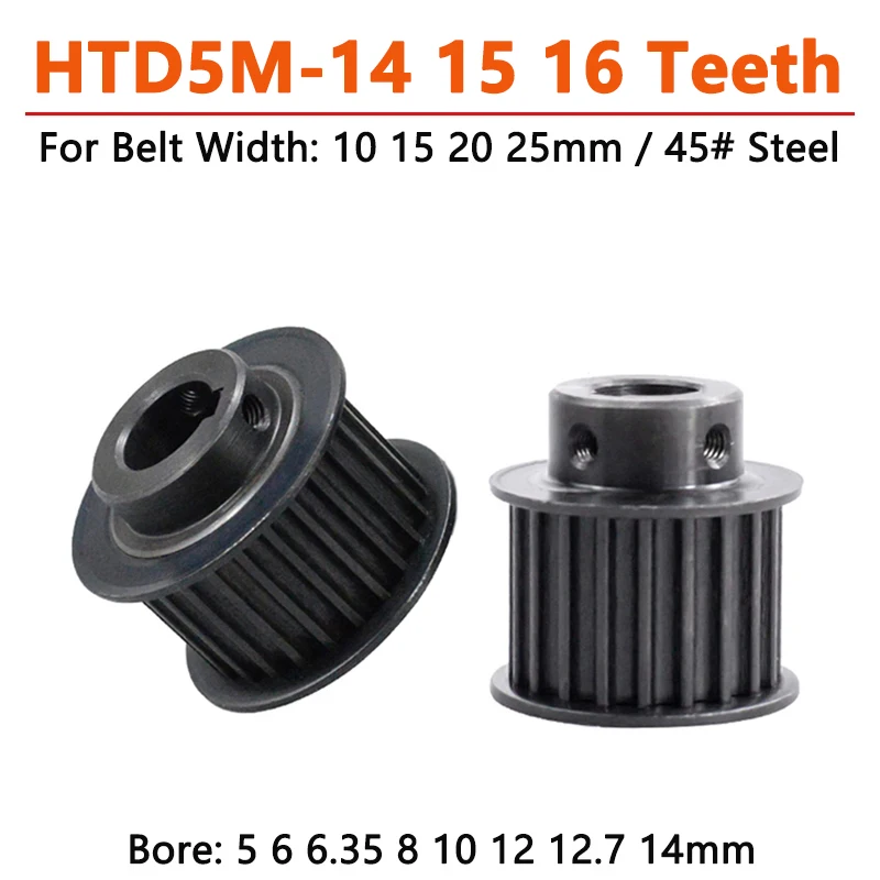 Htd5m-300 Timing Pulley Belt Rubber Drive Arc Teeth 10/15/20mm Width 1 - View #12