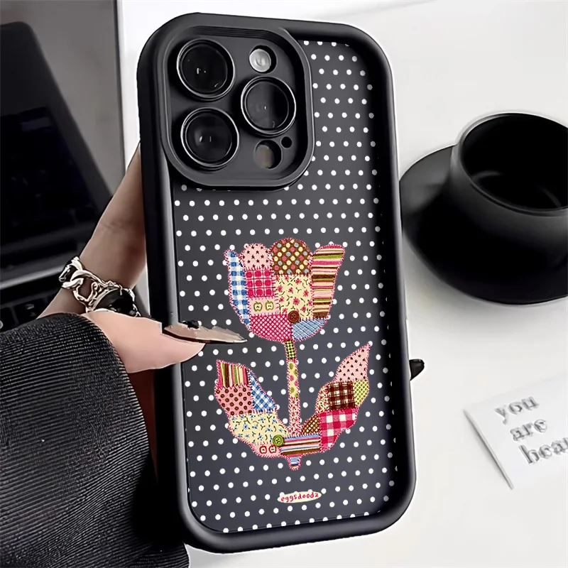 Daisy Flower Silicone Shockproof Phone Case - Soft Protective Cover