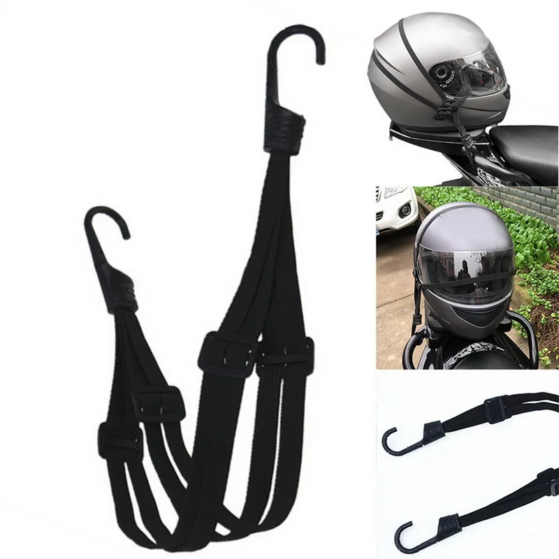 

60CM Motorcycle Helmet Straps Motorcycle Accessories Hooks Luggage Retractable Elastic Rope Fixed Strap Motos Helmet Luggage Net