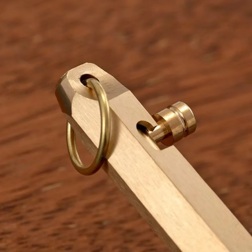 Retro Brass Pen Bolt Action Signature Ballpoint Pen for Business Christmas Birthday School Student Office Stationery