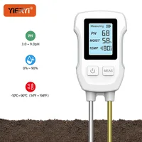 Digital PH Soil Meter 3 in 1 Garden Soil Acidity Temperature Moisture Tester Detector Dual Pin Soil Monitor for Farm Flower 1