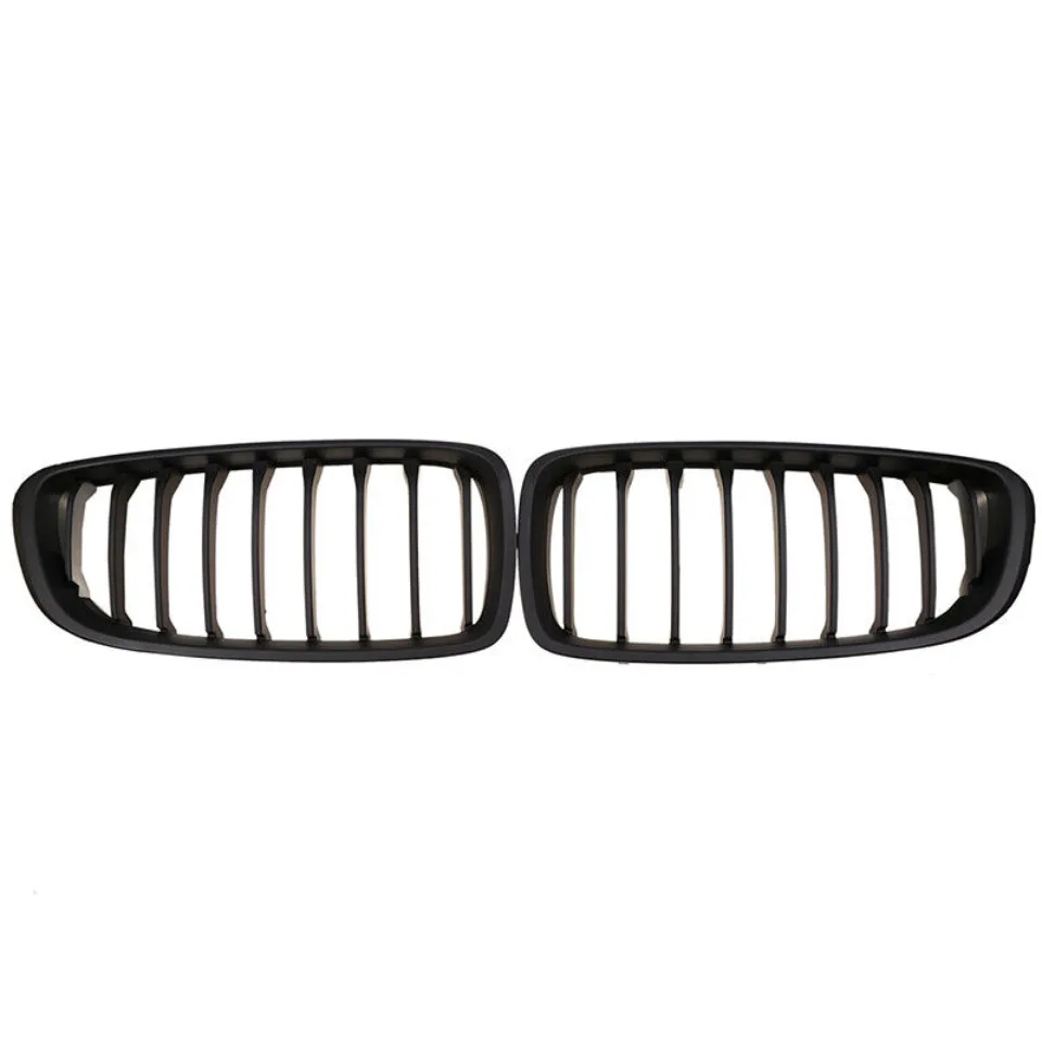 XVIP Diamonds Style Front Bumper Racing Grill For BMW 4 Series F32 F33 F36 M3 F80 M4 F82 12-19 Dual-Slat Gloss Black Accessories