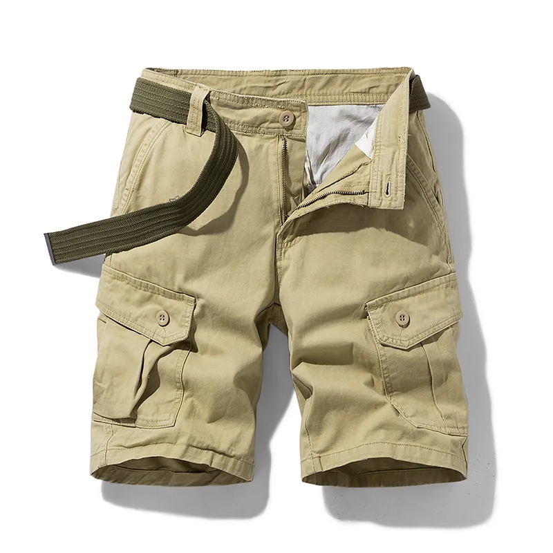 2024 Summer New American Fashion Brand Workwear Shorts Men's Trendy Middle Pants Loose Straight Casual All-Match Outdoor Shorts