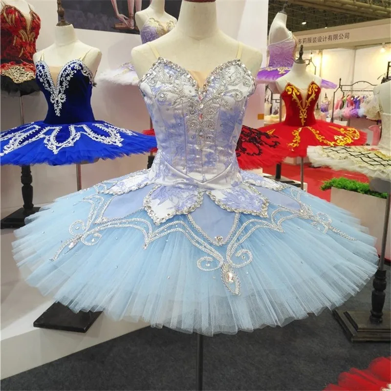 

Новое поступление, Высококачественная Женская одежда для выступлений Lt. Blue Tutu Ballet Professional