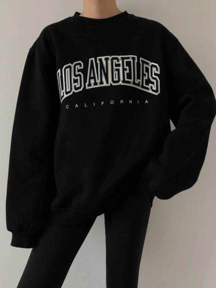 Retro Sweatshirt Women New Fall and Winter Thickened American Loose Hundred with Pullover Niche Fashion Tops Clothes Sweatshirt